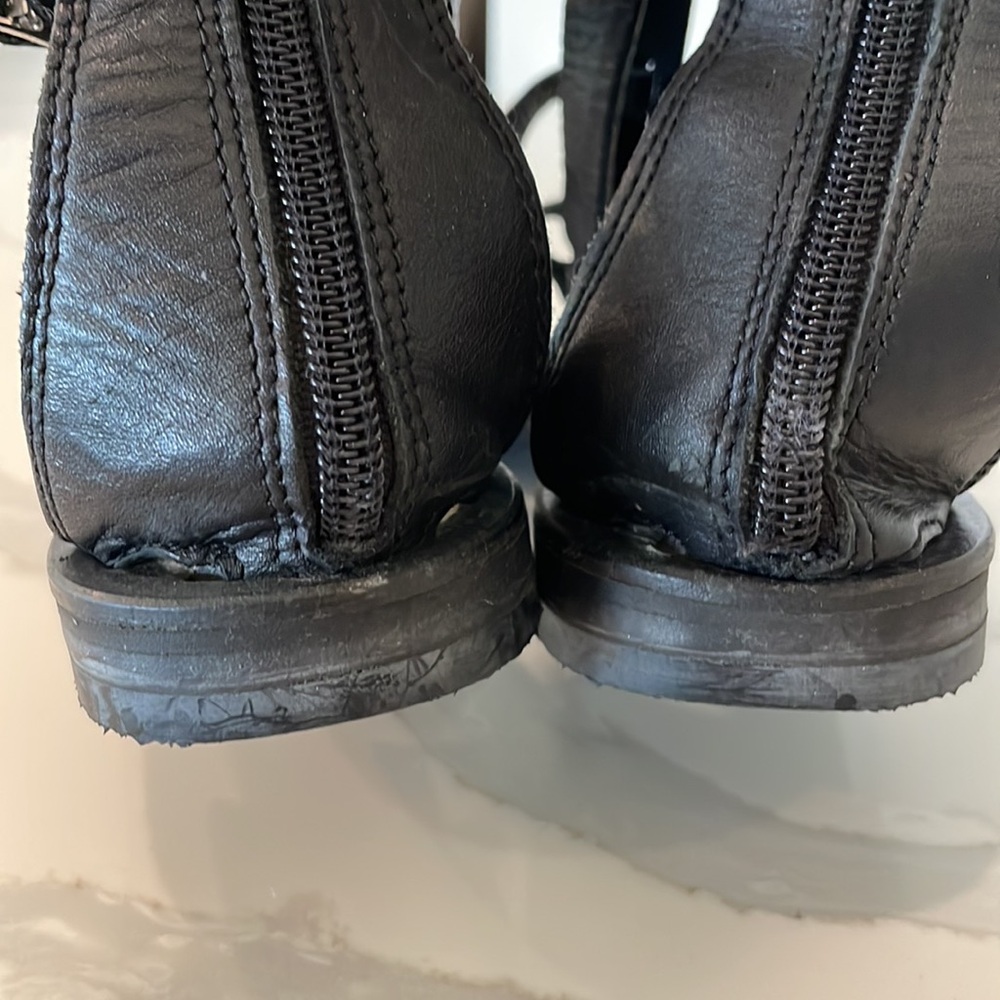 KURT GEIGER CARVELA Black Leather Gladiator Sandals Made in Italy Size 36 (6US) - Picture 8 of 14